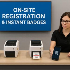 on-site registration and badge printing Poland