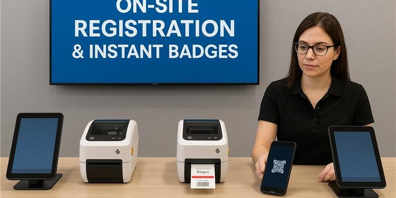 on-site registration and badge printing Poland