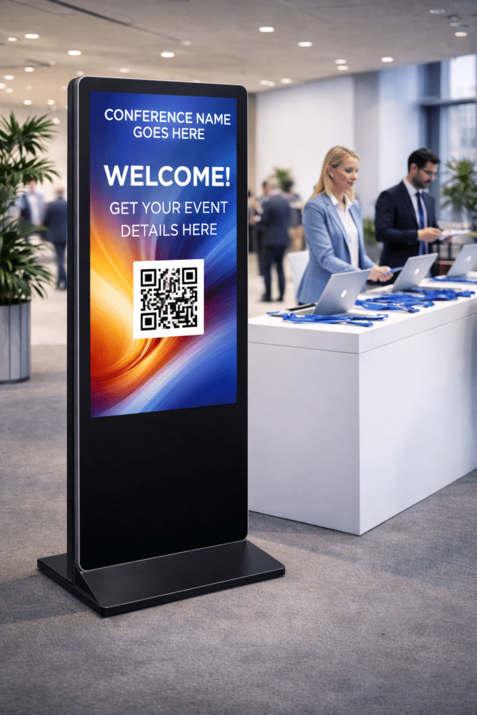55″ Digital Signage Kiosk Rental in Poland